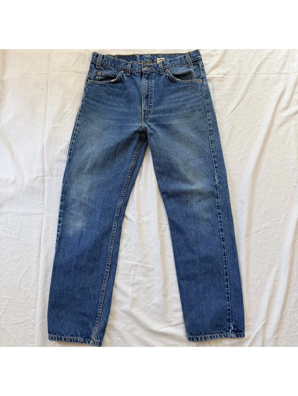Vintage 1995 Levi's 505 Orange Tab Jeans Mens 34x30 Regular Straight Denim